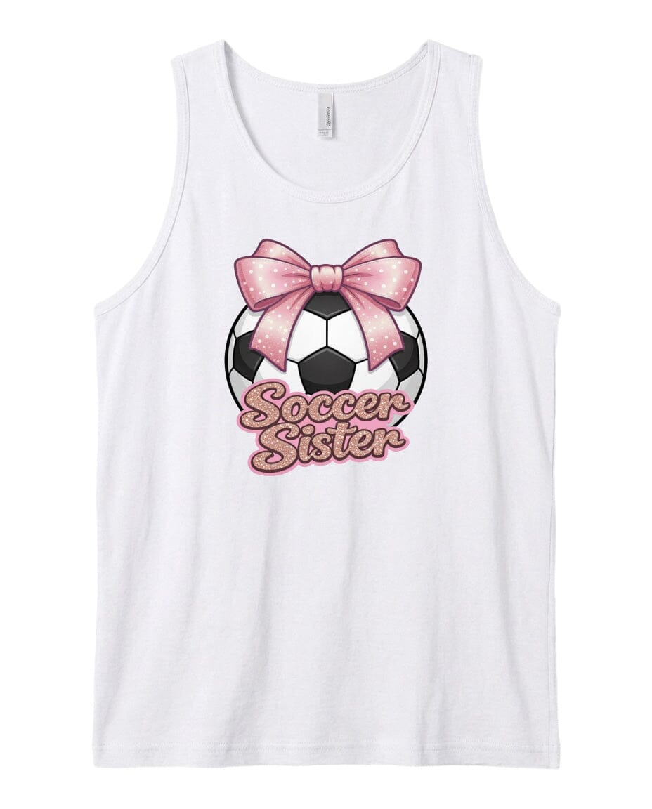 Youth Soccer Sister Chest Logo T Shirt | Hoodie | Long Sleeve | Sweatshirt | Crew Neck | Tank Top Fiesta Doodle waterproof vinyl sticker. dishwasher safe outdoor sticker.