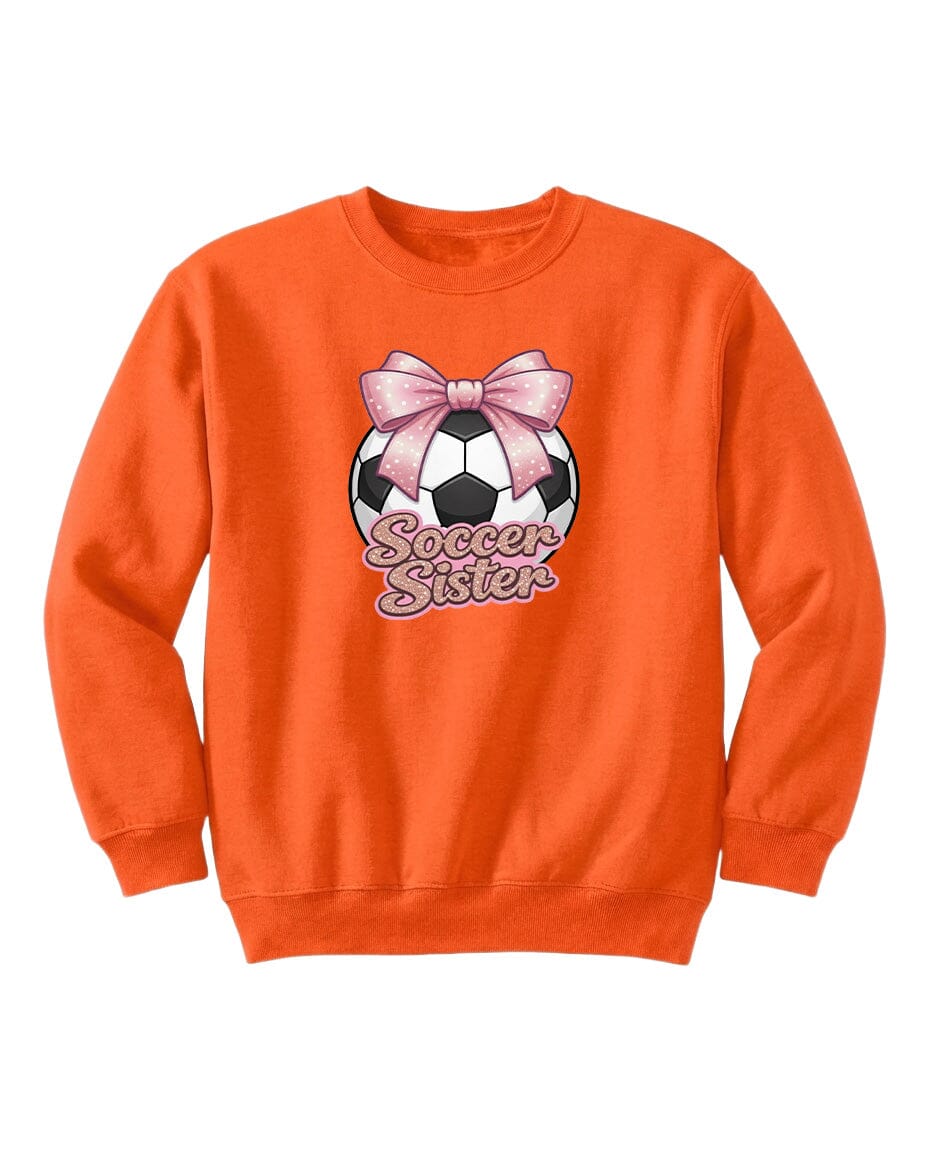 Youth Soccer Sister Chest Logo T Shirt | Hoodie | Long Sleeve | Sweatshirt | Crew Neck | Tank Top Fiesta Doodle waterproof vinyl sticker. dishwasher safe outdoor sticker.