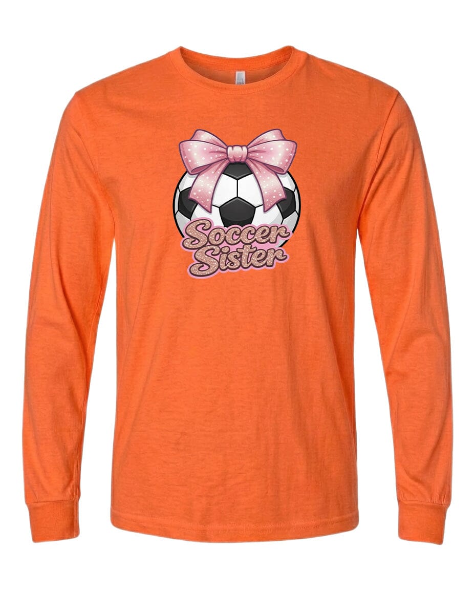 Youth Soccer Sister Chest Logo T Shirt | Hoodie | Long Sleeve | Sweatshirt | Crew Neck | Tank Top Fiesta Doodle waterproof vinyl sticker. dishwasher safe outdoor sticker.