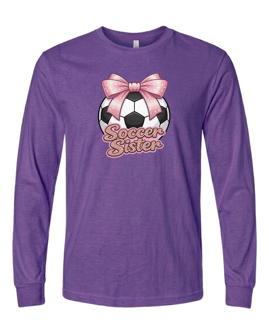 Youth Soccer Sister Chest Logo T Shirt | Hoodie | Long Sleeve | Sweatshirt | Crew Neck | Tank Top Fiesta Doodle waterproof vinyl sticker. dishwasher safe outdoor sticker.