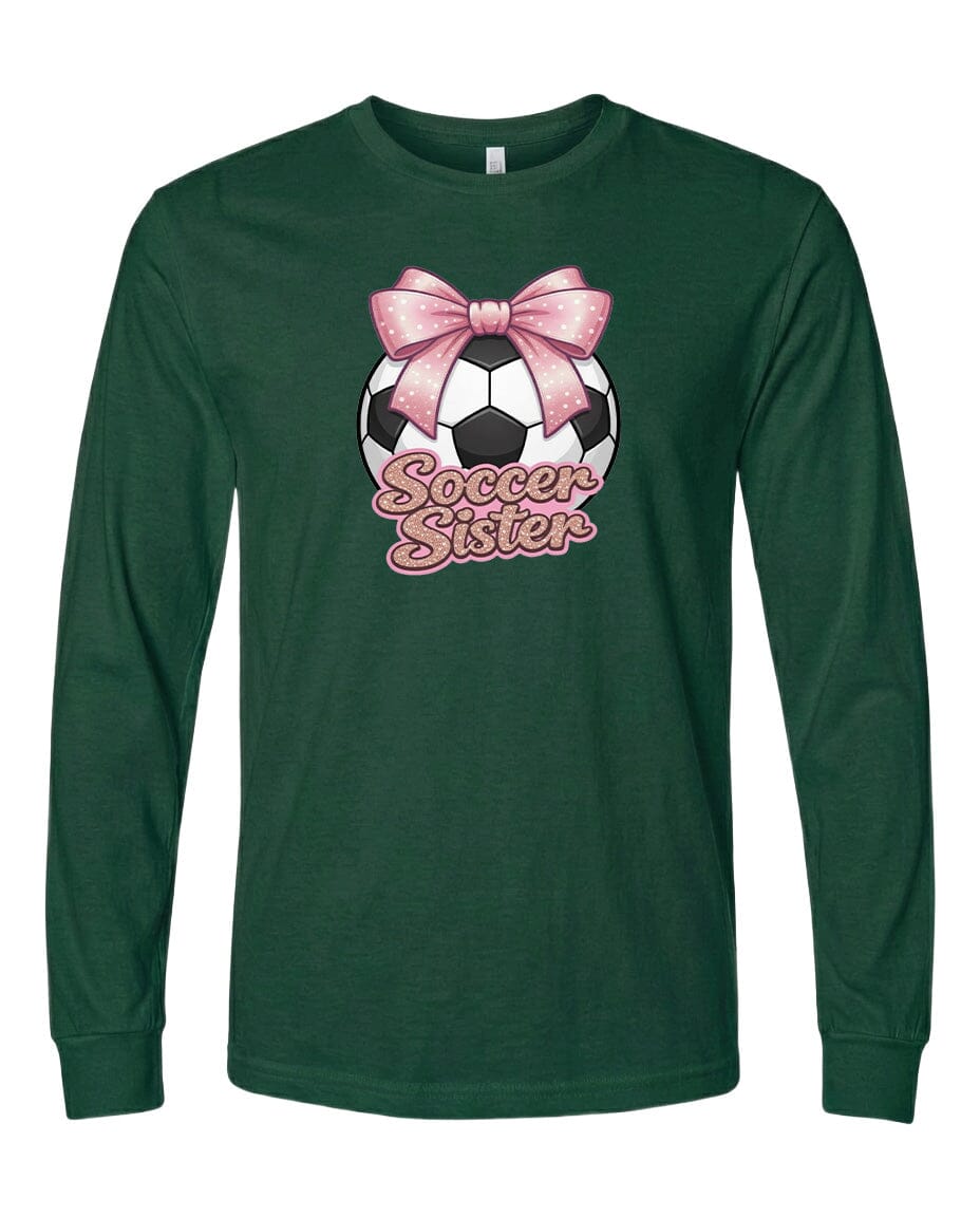 Youth Soccer Sister Chest Logo T Shirt | Hoodie | Long Sleeve | Sweatshirt | Crew Neck | Tank Top Fiesta Doodle waterproof vinyl sticker. dishwasher safe outdoor sticker.