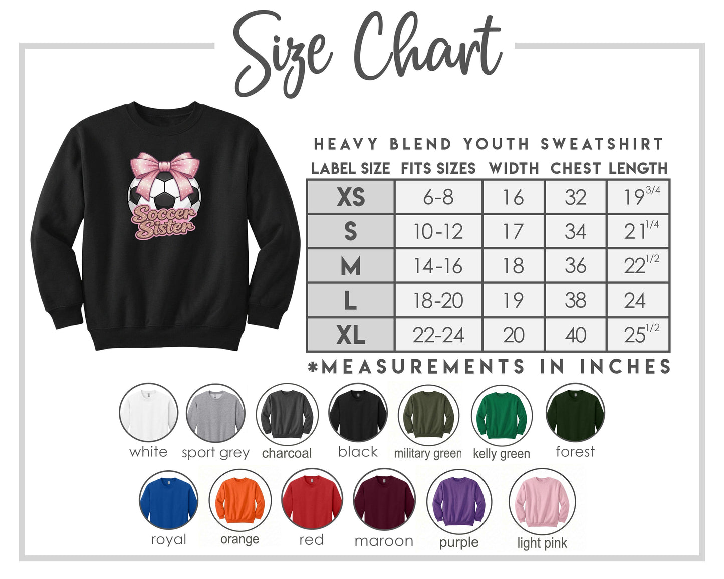 Youth Soccer Sister Chest Logo T Shirt | Hoodie | Long Sleeve | Sweatshirt | Crew Neck | Tank Top Fiesta Doodle waterproof vinyl sticker. dishwasher safe outdoor sticker.