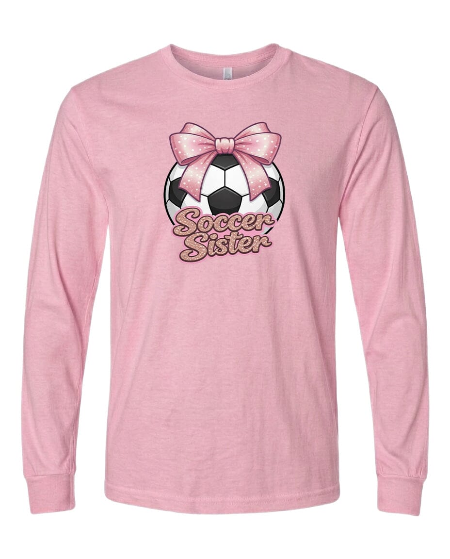 Youth Soccer Sister Chest Logo T Shirt | Hoodie | Long Sleeve | Sweatshirt | Crew Neck | Tank Top Fiesta Doodle waterproof vinyl sticker. dishwasher safe outdoor sticker.