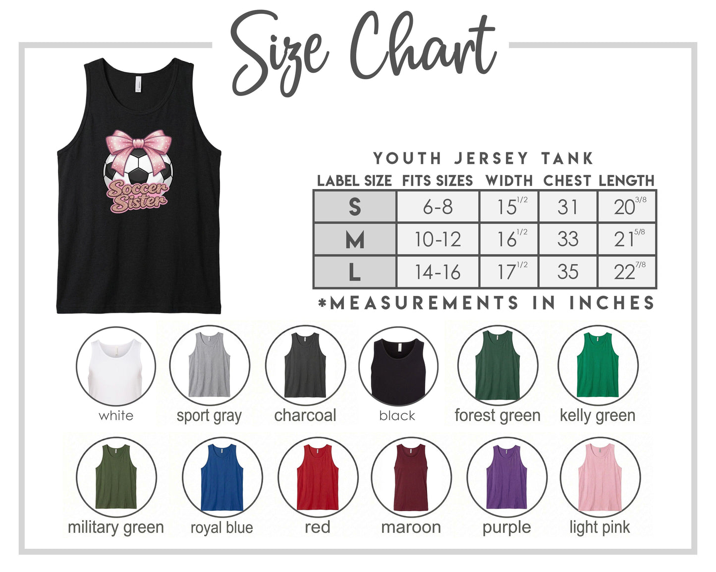 Youth Soccer Sister Chest Logo T Shirt | Hoodie | Long Sleeve | Sweatshirt | Crew Neck | Tank Top Fiesta Doodle waterproof vinyl sticker. dishwasher safe outdoor sticker.