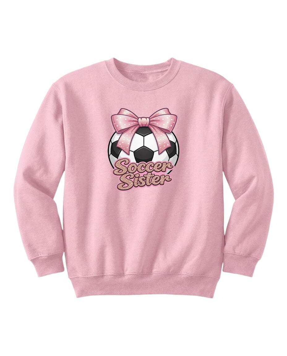 Youth Soccer Sister Chest Logo T Shirt | Hoodie | Long Sleeve | Sweatshirt | Crew Neck | Tank Top Fiesta Doodle waterproof vinyl sticker. dishwasher safe outdoor sticker.