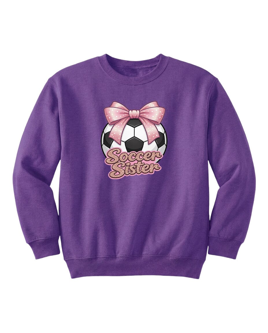 Youth Soccer Sister Chest Logo T Shirt | Hoodie | Long Sleeve | Sweatshirt | Crew Neck | Tank Top Fiesta Doodle waterproof vinyl sticker. dishwasher safe outdoor sticker.