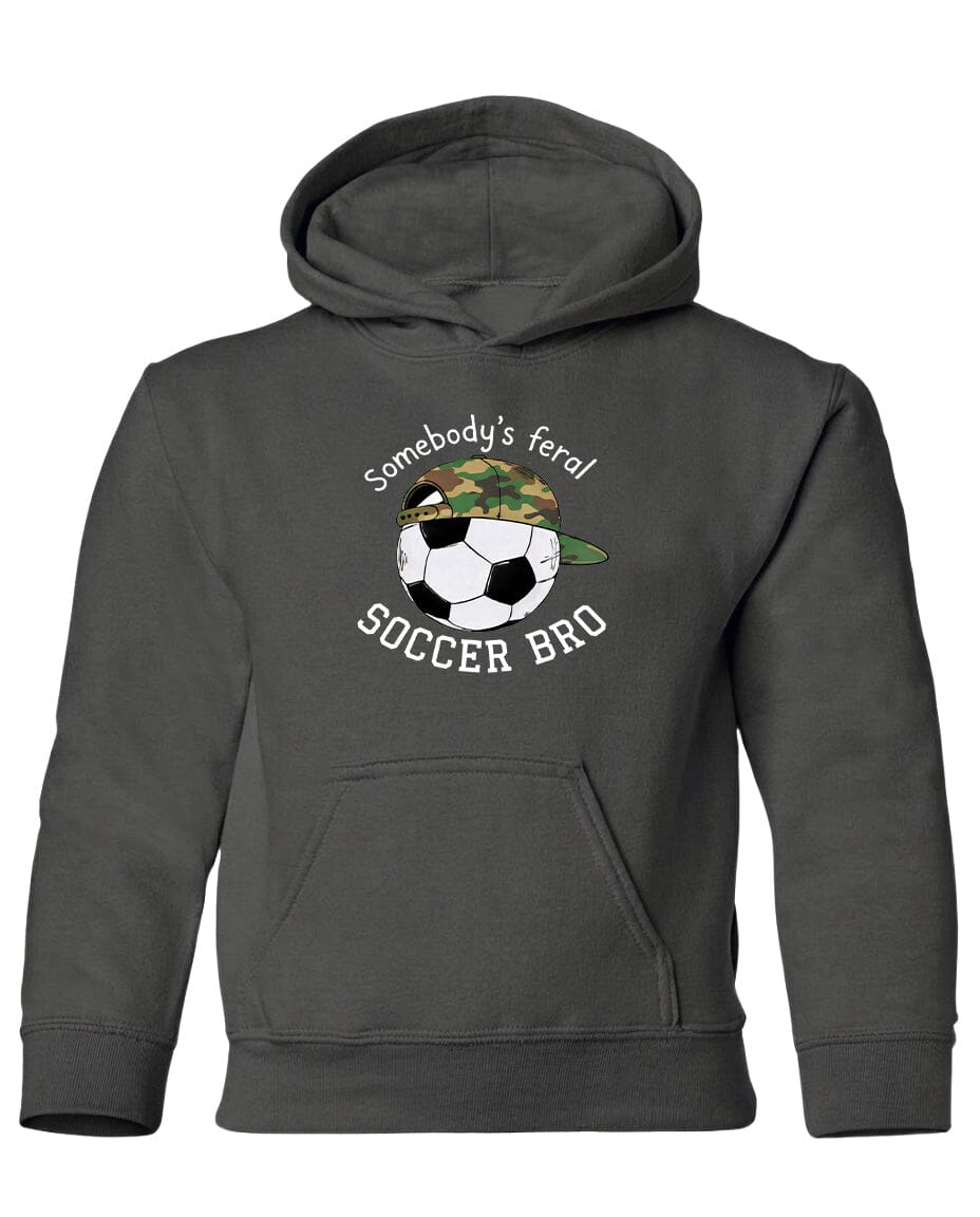 YOUTH Somebody's Feral Soccer Bro Chest Logo T Shirt | Hoodie | Long Sleeve | Sweatshirt | Crew Neck | Tank Top Fiesta Doodle waterproof vinyl sticker. dishwasher safe outdoor sticker.
