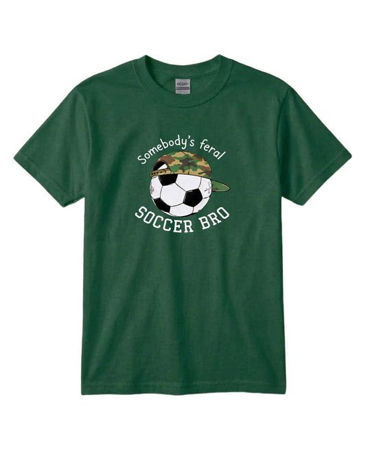 YOUTH Somebody's Feral Soccer Bro Chest Logo T Shirt | Hoodie | Long Sleeve | Sweatshirt | Crew Neck | Tank Top Fiesta Doodle waterproof vinyl sticker. dishwasher safe outdoor sticker.