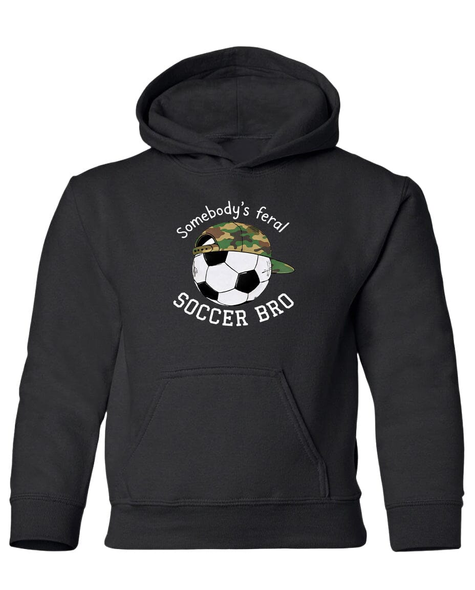 YOUTH Somebody's Feral Soccer Bro Chest Logo T Shirt | Hoodie | Long Sleeve | Sweatshirt | Crew Neck | Tank Top Fiesta Doodle waterproof vinyl sticker. dishwasher safe outdoor sticker.
