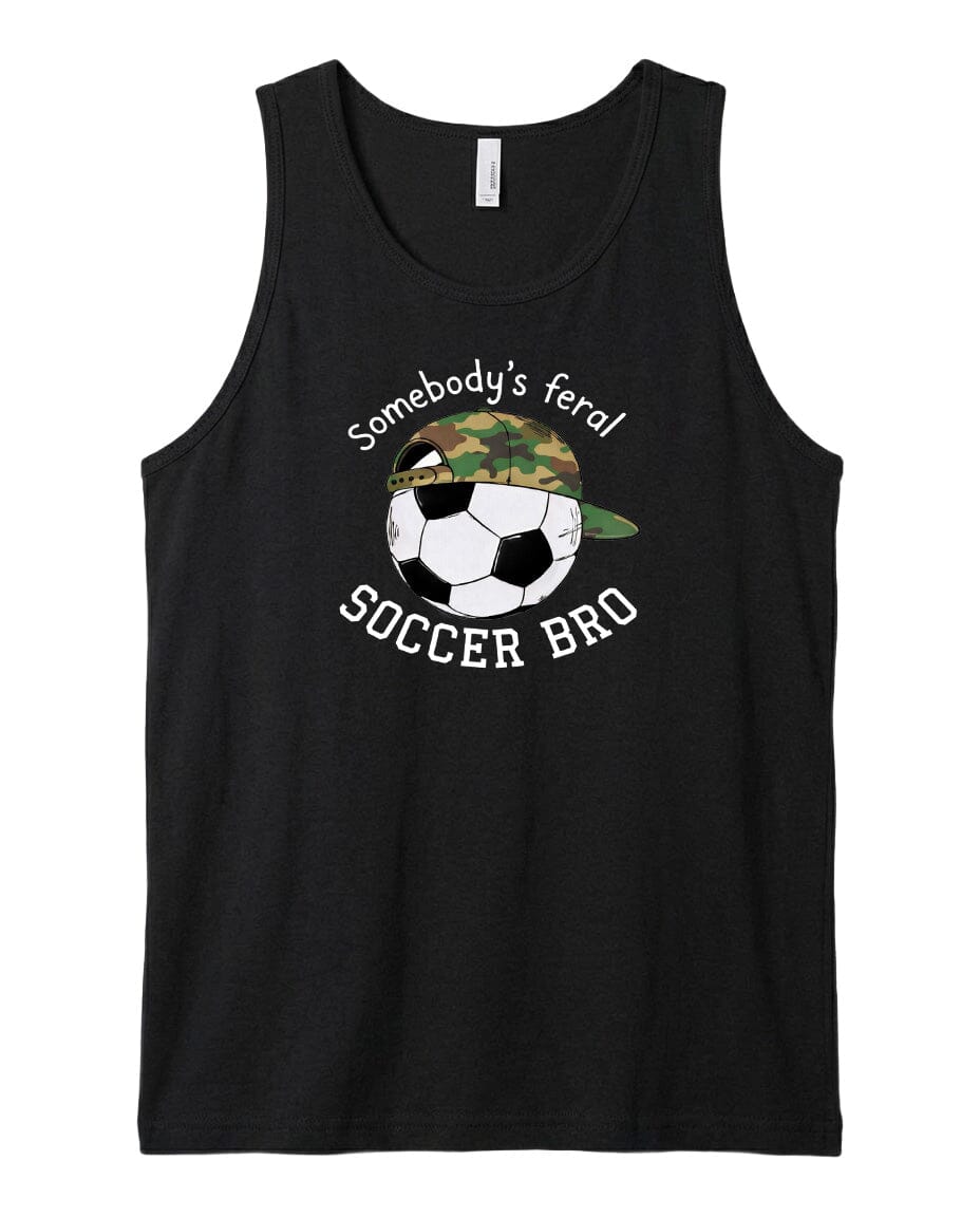 YOUTH Somebody's Feral Soccer Bro Chest Logo T Shirt | Hoodie | Long Sleeve | Sweatshirt | Crew Neck | Tank Top Fiesta Doodle waterproof vinyl sticker. dishwasher safe outdoor sticker.
