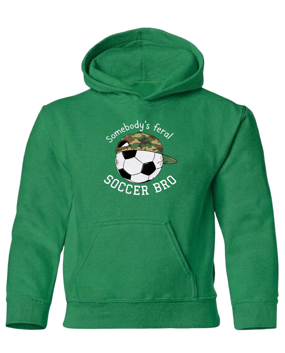 YOUTH Somebody's Feral Soccer Bro Chest Logo T Shirt | Hoodie | Long Sleeve | Sweatshirt | Crew Neck | Tank Top Fiesta Doodle waterproof vinyl sticker. dishwasher safe outdoor sticker.