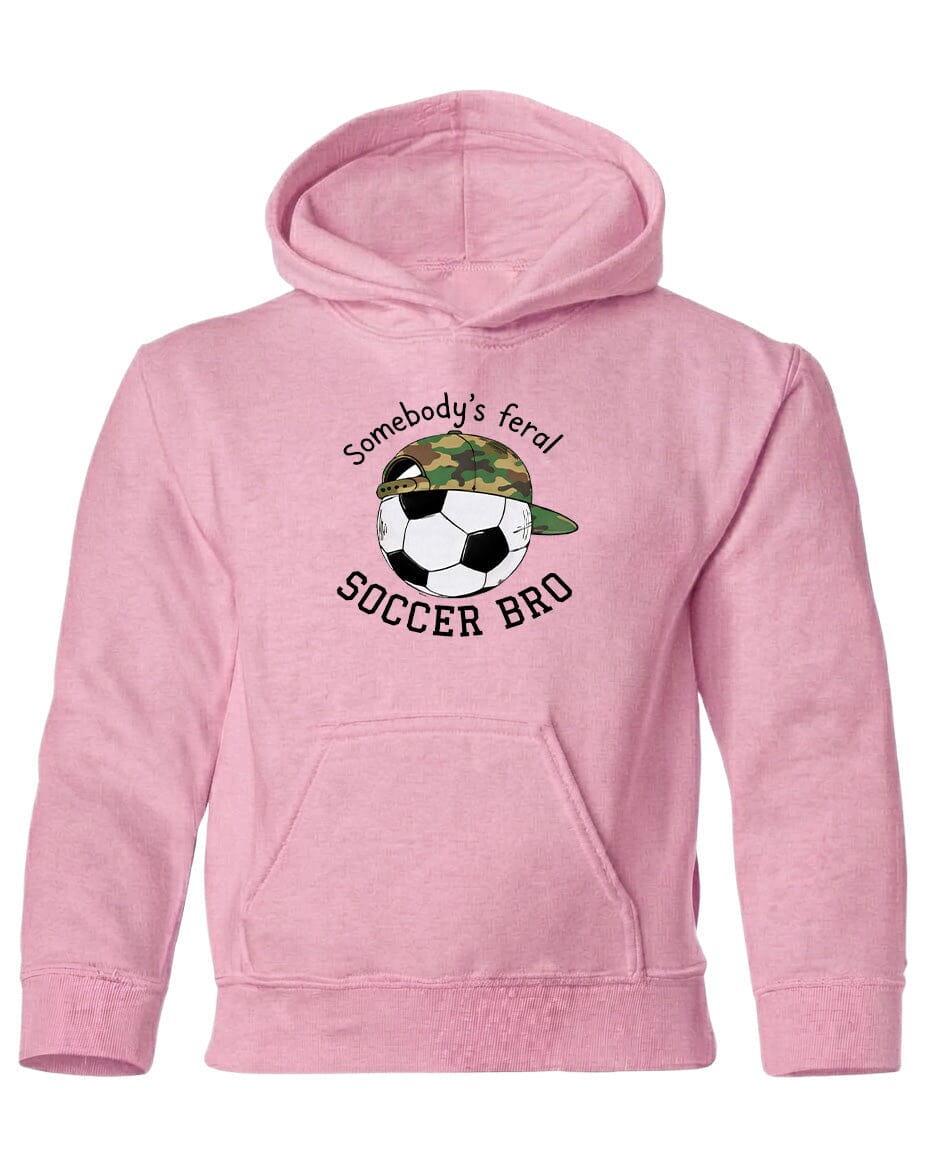 YOUTH Somebody's Feral Soccer Bro Chest Logo T Shirt | Hoodie | Long Sleeve | Sweatshirt | Crew Neck | Tank Top Fiesta Doodle waterproof vinyl sticker. dishwasher safe outdoor sticker.