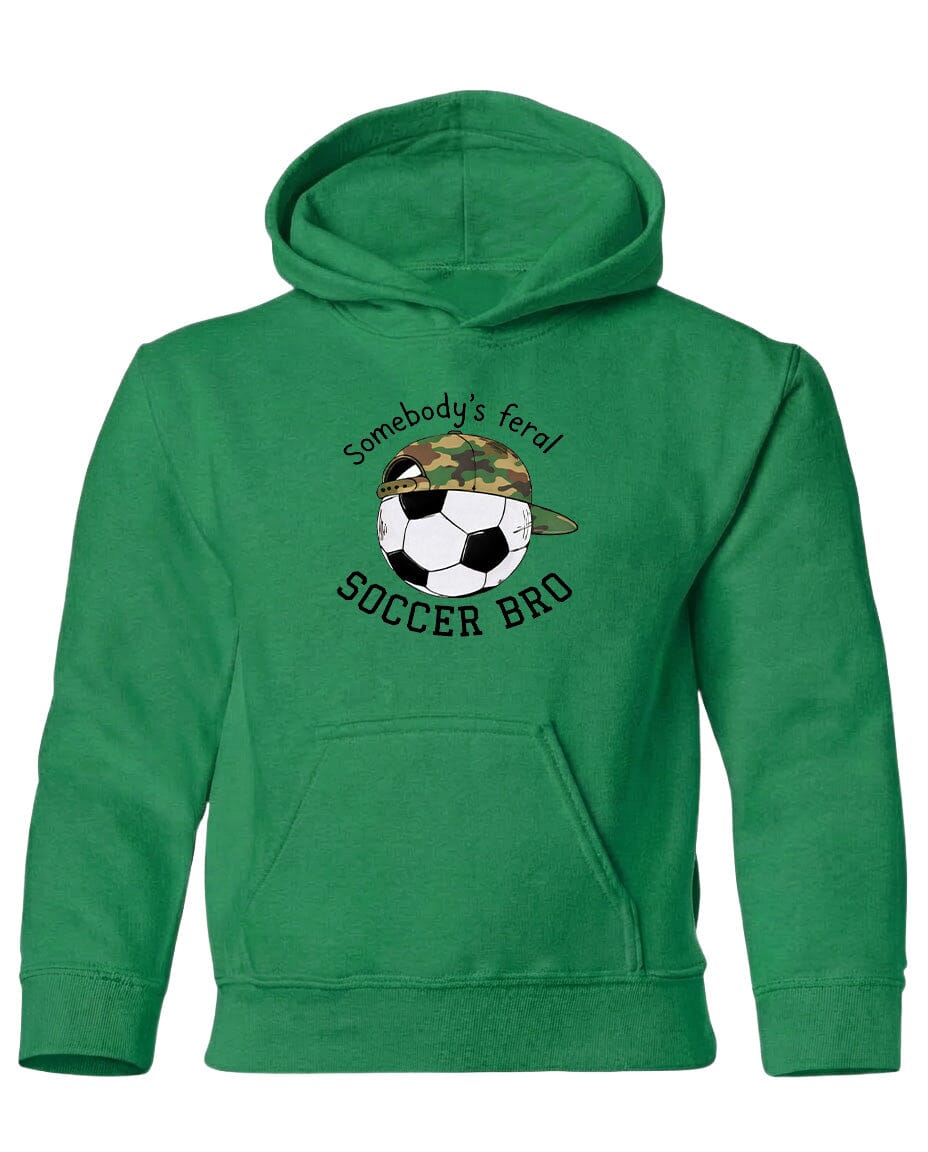 YOUTH Somebody's Feral Soccer Bro Chest Logo T Shirt | Hoodie | Long Sleeve | Sweatshirt | Crew Neck | Tank Top Fiesta Doodle waterproof vinyl sticker. dishwasher safe outdoor sticker.