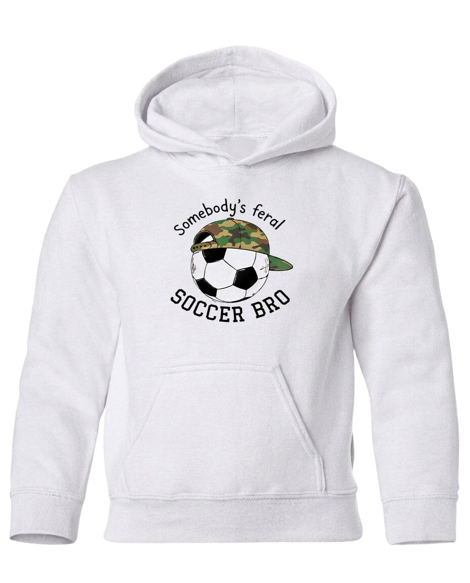 YOUTH Somebody's Feral Soccer Bro Chest Logo T Shirt | Hoodie | Long Sleeve | Sweatshirt | Crew Neck | Tank Top Fiesta Doodle waterproof vinyl sticker. dishwasher safe outdoor sticker.