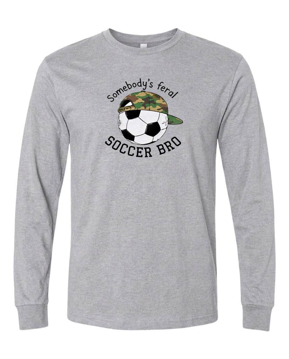 YOUTH Somebody's Feral Soccer Bro Chest Logo T Shirt | Hoodie | Long Sleeve | Sweatshirt | Crew Neck | Tank Top Fiesta Doodle waterproof vinyl sticker. dishwasher safe outdoor sticker.