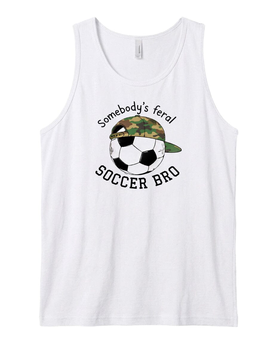 YOUTH Somebody's Feral Soccer Bro Chest Logo T Shirt | Hoodie | Long Sleeve | Sweatshirt | Crew Neck | Tank Top Fiesta Doodle waterproof vinyl sticker. dishwasher safe outdoor sticker.