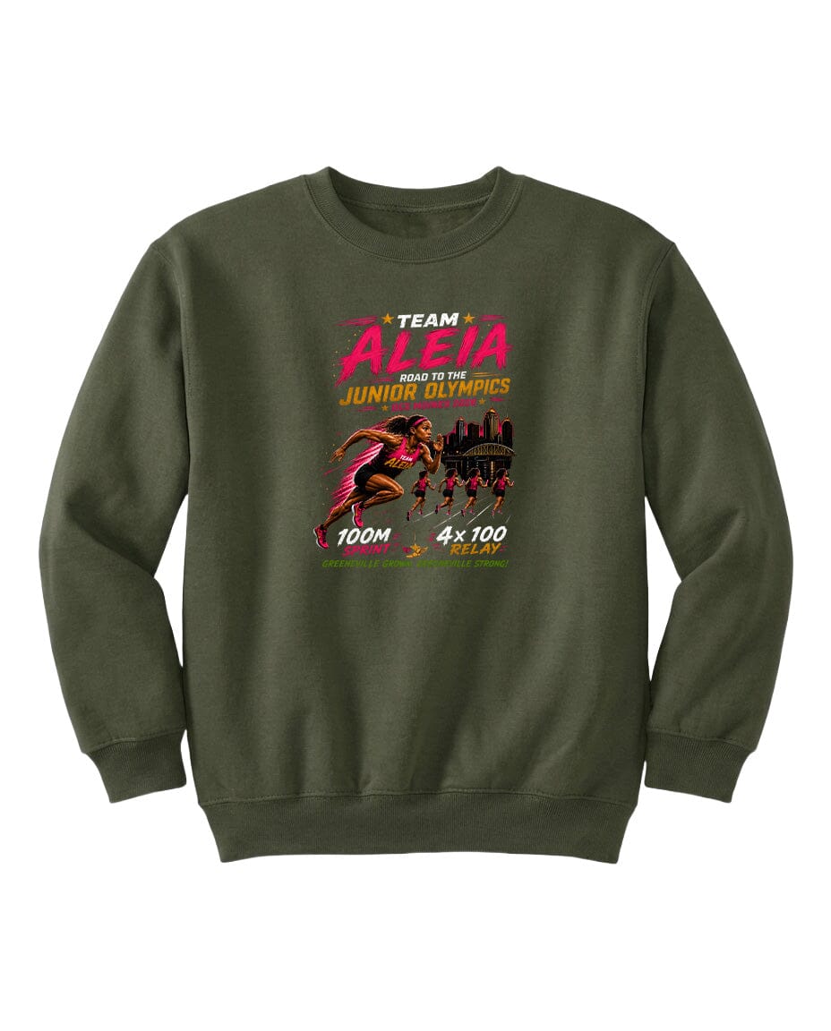 YOUTH Team Aleia Full Chest Logo T Shirt | Hoodie | Long Sleeve | Sweatshirt | Crew Neck | Tank Top Fiesta Doodle waterproof vinyl sticker. dishwasher safe outdoor sticker.