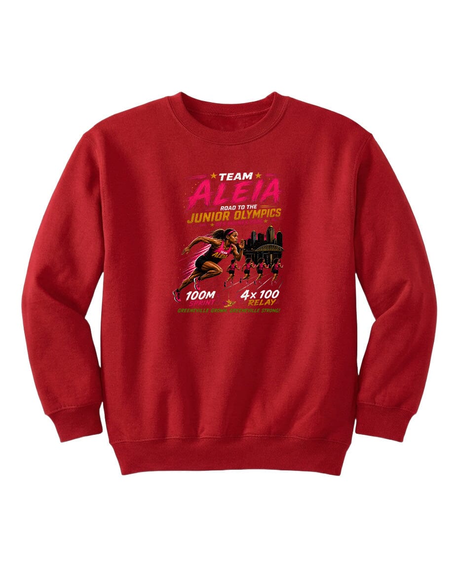 YOUTH Team Aleia Full Chest Logo T Shirt | Hoodie | Long Sleeve | Sweatshirt | Crew Neck | Tank Top Fiesta Doodle waterproof vinyl sticker. dishwasher safe outdoor sticker.