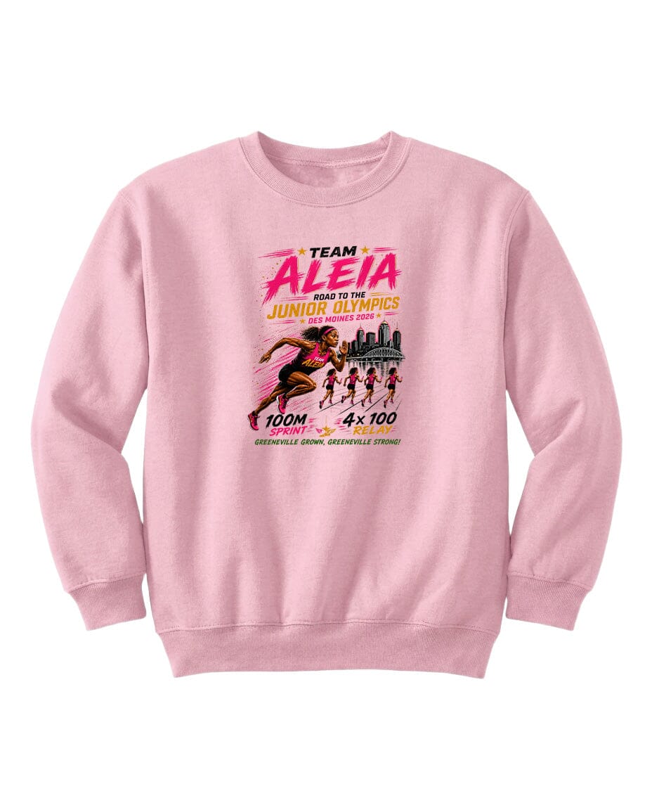 YOUTH Team Aleia Full Chest Logo T Shirt | Hoodie | Long Sleeve | Sweatshirt | Crew Neck | Tank Top Fiesta Doodle waterproof vinyl sticker. dishwasher safe outdoor sticker.