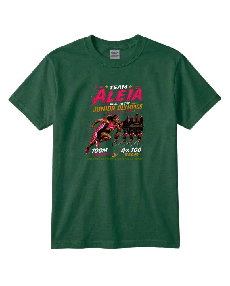 YOUTH Team Aleia Full Chest Logo T Shirt | Hoodie | Long Sleeve | Sweatshirt | Crew Neck | Tank Top Fiesta Doodle waterproof vinyl sticker. dishwasher safe outdoor sticker.