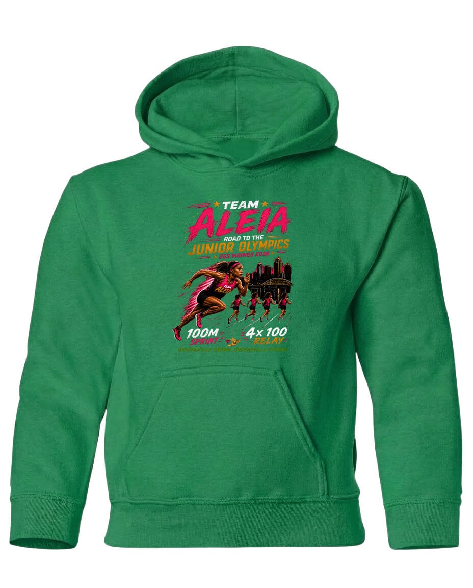 YOUTH Team Aleia Full Chest Logo T Shirt | Hoodie | Long Sleeve | Sweatshirt | Crew Neck | Tank Top Fiesta Doodle waterproof vinyl sticker. dishwasher safe outdoor sticker.