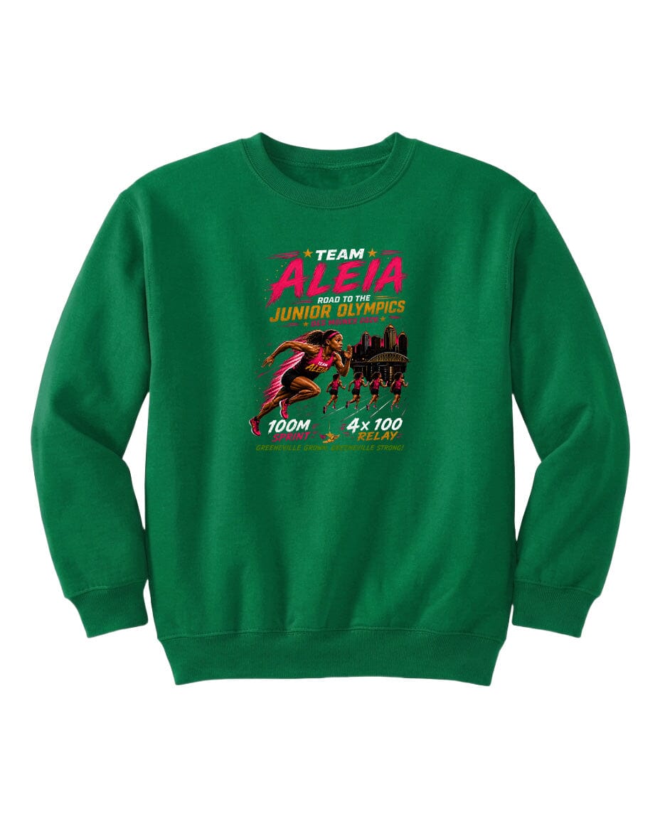 YOUTH Team Aleia Full Chest Logo T Shirt | Hoodie | Long Sleeve | Sweatshirt | Crew Neck | Tank Top Fiesta Doodle waterproof vinyl sticker. dishwasher safe outdoor sticker.