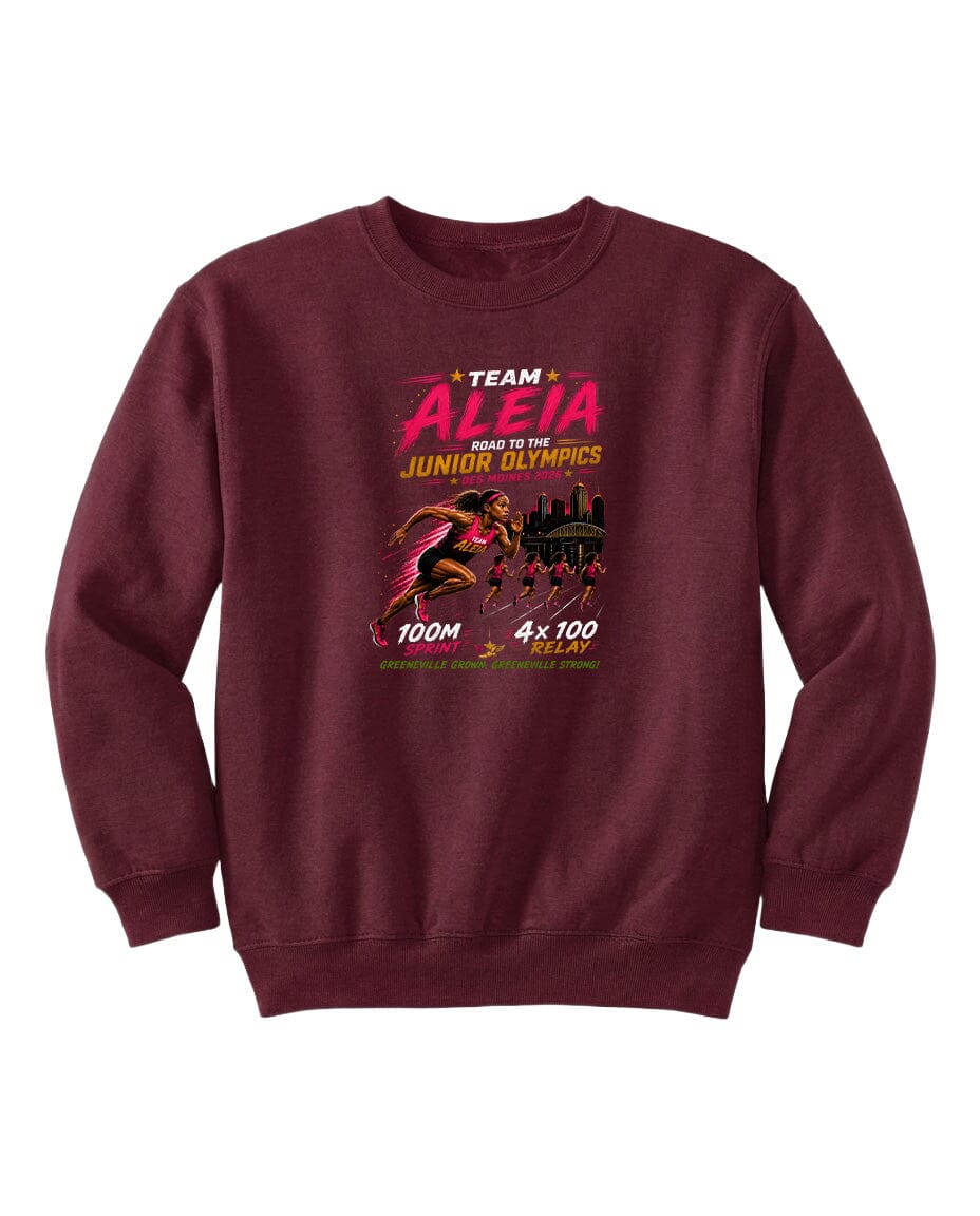 YOUTH Team Aleia Full Chest Logo T Shirt | Hoodie | Long Sleeve | Sweatshirt | Crew Neck | Tank Top Fiesta Doodle waterproof vinyl sticker. dishwasher safe outdoor sticker.