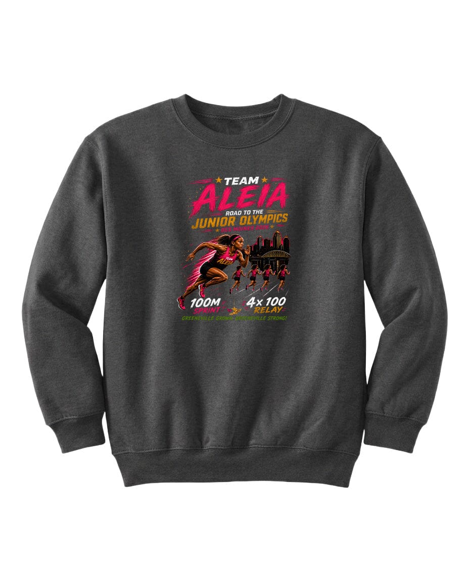 YOUTH Team Aleia Full Chest Logo T Shirt | Hoodie | Long Sleeve | Sweatshirt | Crew Neck | Tank Top Fiesta Doodle waterproof vinyl sticker. dishwasher safe outdoor sticker.