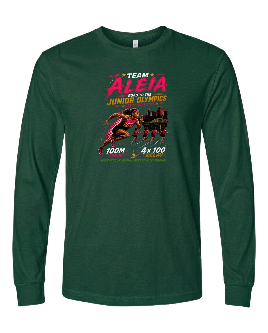 YOUTH Team Aleia Full Chest Logo T Shirt | Hoodie | Long Sleeve | Sweatshirt | Crew Neck | Tank Top Fiesta Doodle waterproof vinyl sticker. dishwasher safe outdoor sticker.
