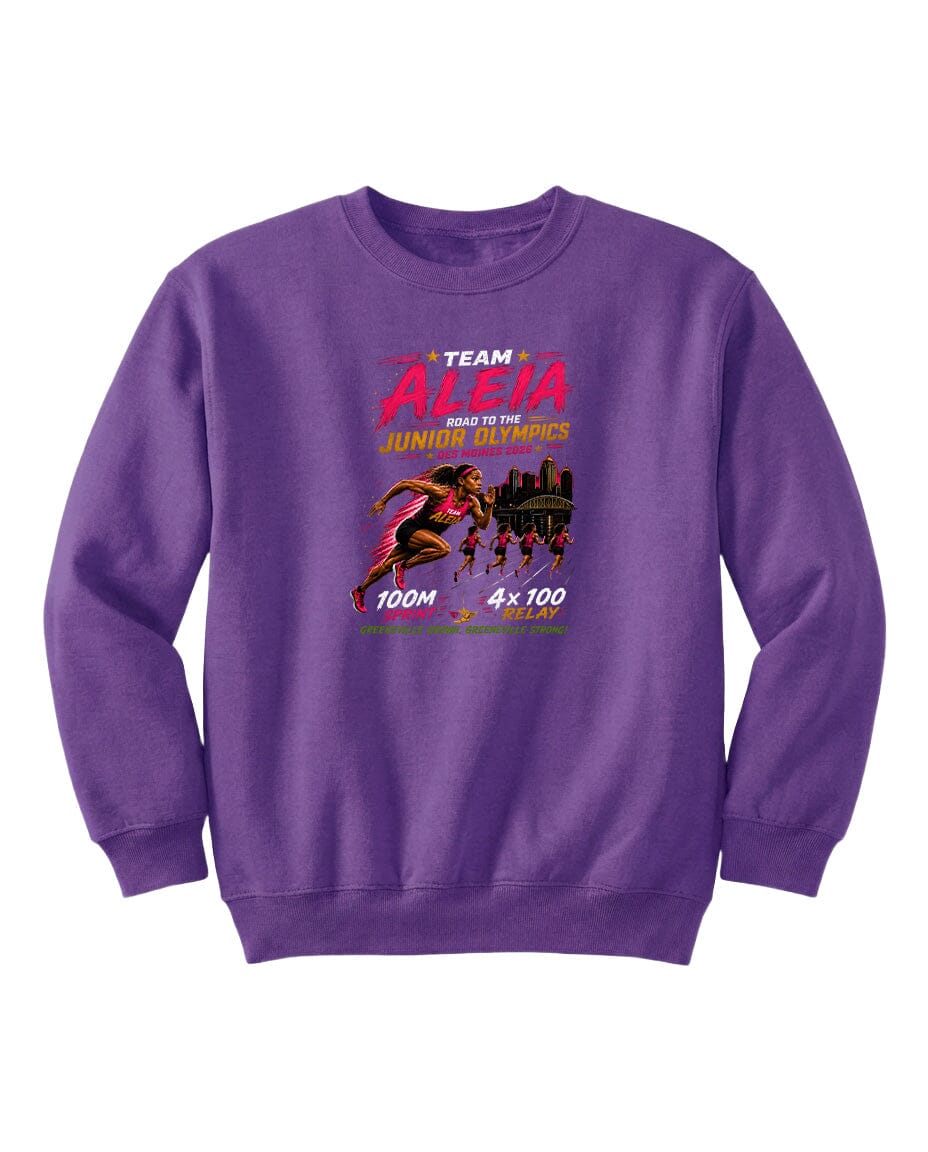 YOUTH Team Aleia Full Chest Logo T Shirt | Hoodie | Long Sleeve | Sweatshirt | Crew Neck | Tank Top Fiesta Doodle waterproof vinyl sticker. dishwasher safe outdoor sticker.